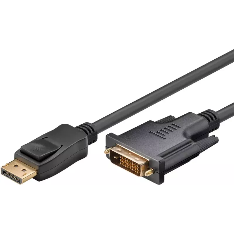 Goobay DisplayPort/DVI-D adapterkabel 1.2 verguld 1 m