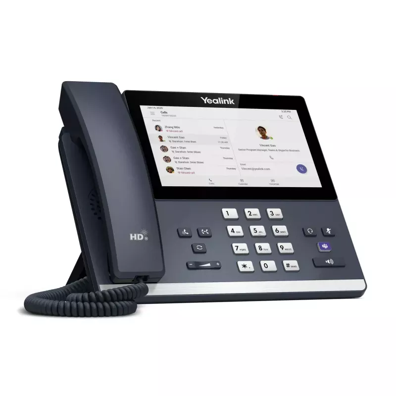 Yealink MP56 Teams Edition IP-telefoon, Android, Bluetooth, SIP, bedrade hoorn, Classic Gray