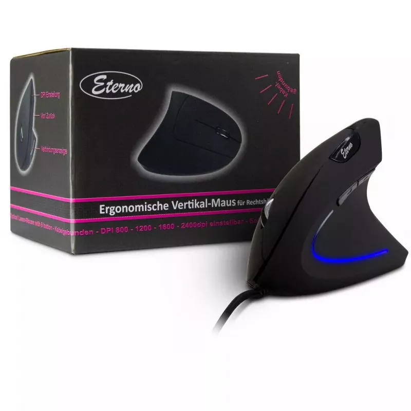 Muis Inter-Tech KM-206WR USB Type-A optisch 2400 DPI