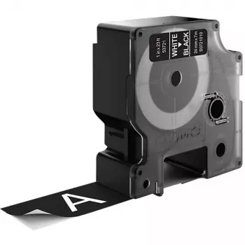 DYMO Authentic D1-etiketten | 24 mm x 7 m rol | wit op zwart bedrukt | zelfklevende etiketten voor LabelManager labelprinters