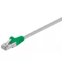 Crossover-kabel Goobay CAT 5e F/UTP 3 m grijs groen