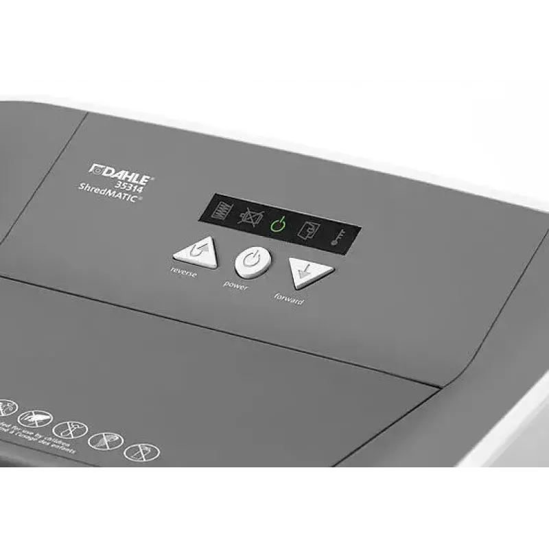 Documentenvernietiger Dahle ShredMATIC 300 microsnede 22 cm wit