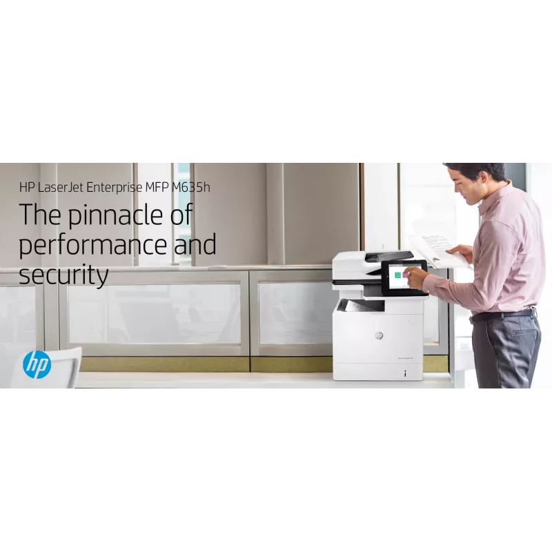 HP LaserJet Enterprise MFP M635h, laser, monodruk, 1200 x 1200 dpi, monokopie, A4, zwart, wit
