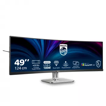 Philips 5000 series 49B2U5900C/00 computermonitor 124 cm (48,8 inch) 5120 x 1440 pixel Dual QHD LCD zwart