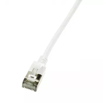 Netwerkkabel LogiLink Ultraflex SlimLine RJ-45 Cat6a 1 m wit