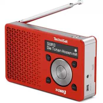 Persoonlijke radio TechniSat DigitRadio 1 rood wit