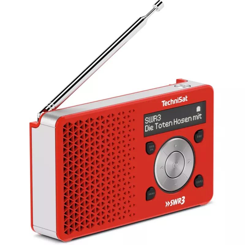 Persoonlijke radio TechniSat DigitRadio 1 rood wit