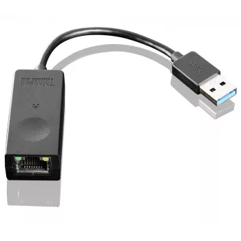 Lenovo ThinkPad USB 3.0 Ethernet-adapter, RJ-45-aansluiting op volledige grootte met status-LED's (03X6840 / 4X90E51405)