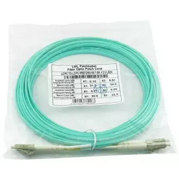BlueOptics 050502T512000050M-BO Duplex glasvezel patchkabel, LC/UPC naar LC/UPC, OM3 50/125 µm, 50 m, beige