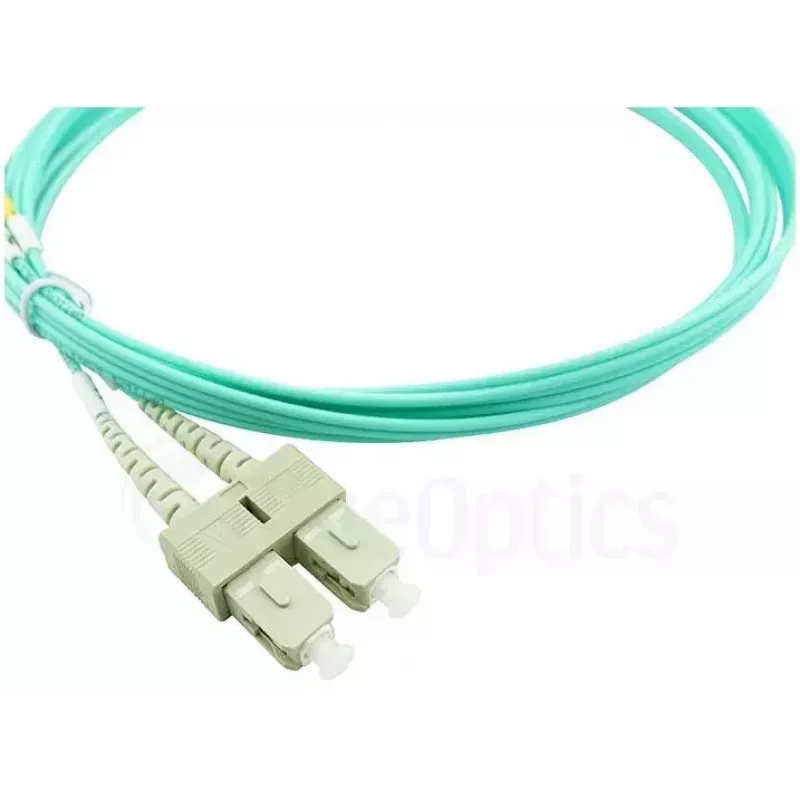 BlueOptics 055702K512000015M-BO Duplex glasvezel patchkabel, LC/UPC naar SC/UPC, OM3 50/125 µm, 15 m, beige