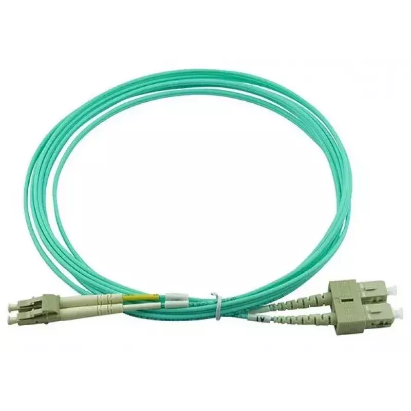 BlueOptics 055702K512000015M-BO Duplex glasvezel patchkabel, LC/UPC naar SC/UPC, OM3 50/125 µm, 15 m, beige