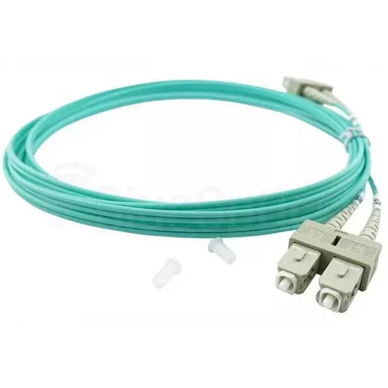 BlueOptics 055702K512000030M-BO Duplex glasvezel patchkabel, LC/UPC naar SC/UPC, OM3 50/125 µm, 30 m, beige