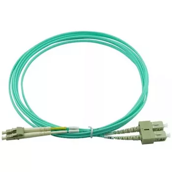 BlueOptics 055702K512000030M-BO Duplex glasvezel patchkabel, LC/UPC naar SC/UPC, OM3 50/125 µm, 30 m, beige