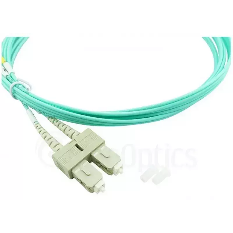 BlueOptics 055702K512000050M-BO Duplex glasvezel patchkabel, LC/UPC naar SC/UPC, OM3 50/125 µm, 50 m, beige