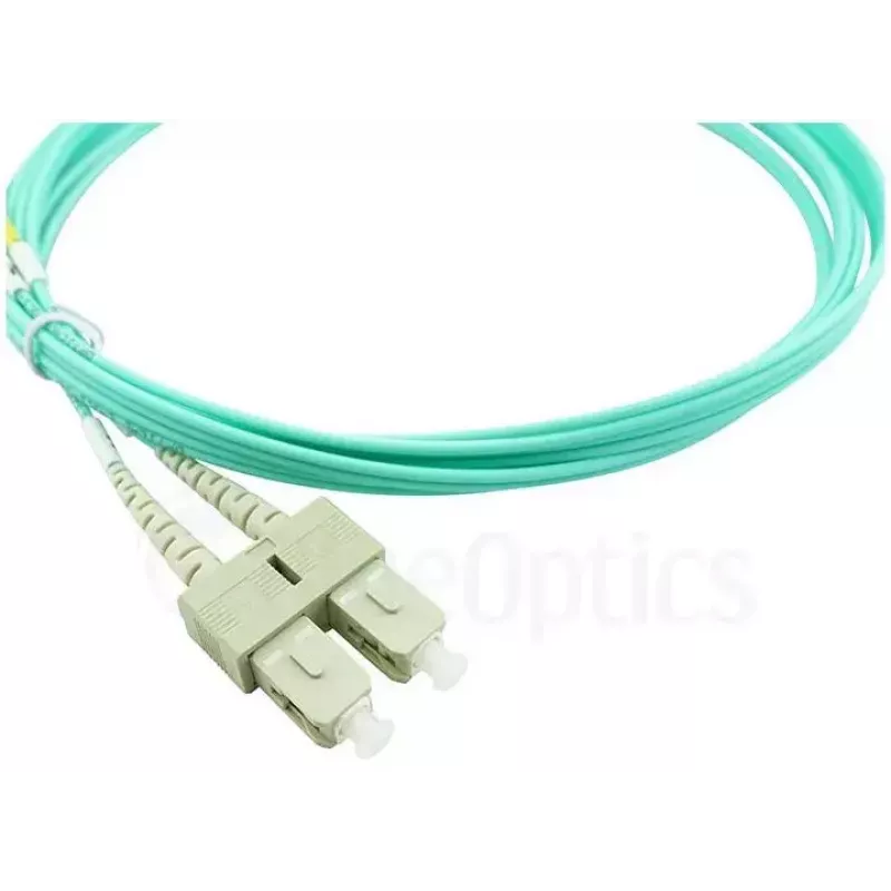 BlueOptics 055702K512000050M-BO Duplex glasvezel patchkabel, LC/UPC naar SC/UPC, OM3 50/125 µm, 50 m, beige