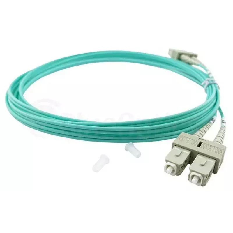 BlueOptics 055702T512000020M-BO Duplex glasvezel patchkabel, LC/UPC naar SC/UPC, OM3 50/125 µm, 20 m, beige