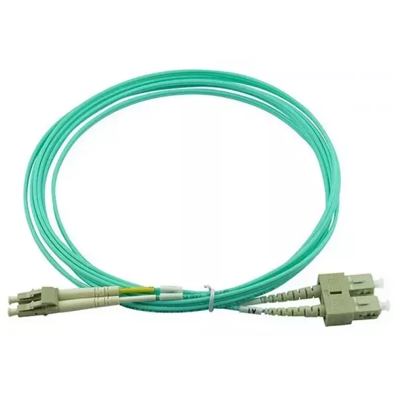 BlueOptics 055702T512000020M-BO Duplex glasvezel patchkabel, LC/UPC naar SC/UPC, OM3 50/125 µm, 20 m, beige