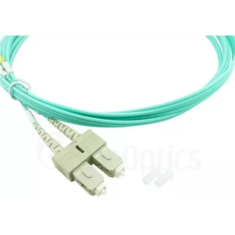 BlueOptics 055702T512000020M-BO Duplex glasvezel patchkabel, LC/UPC naar SC/UPC, OM3 50/125 µm, 20 m, beige