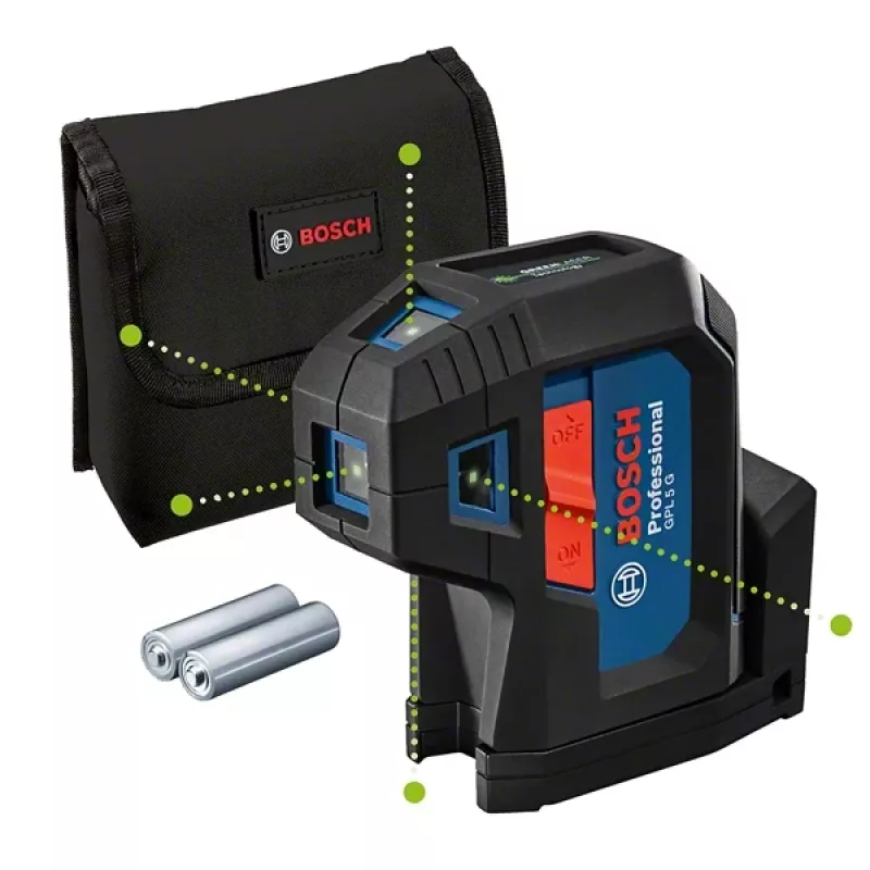 Bosch GPL 5 G puntlaser 30 m 500-540 nm (< 10mW)