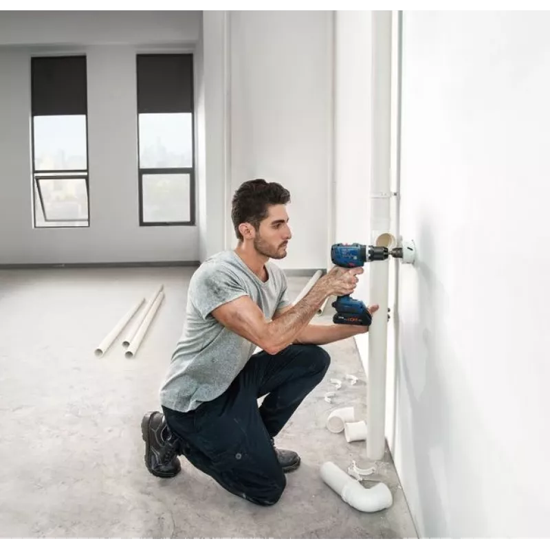 Bosch GSB 18V-65 Professional accu-klopboor-schroefmachine, 18 V, Solo (zonder accu en lader), L-BOXX, blauw