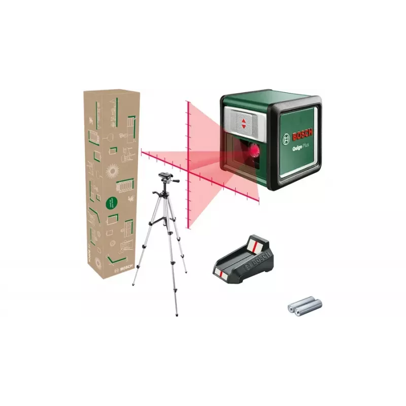 Lijn-/puntlaser Bosch Quigo Plus maximale reikwijdte 12 m zelfnivellerend bereik ±4°