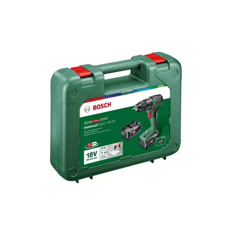 Pistoolgreep-boorhamer Bosch Universal Impact 18V-60, 1900 tpm, 1,3 kg