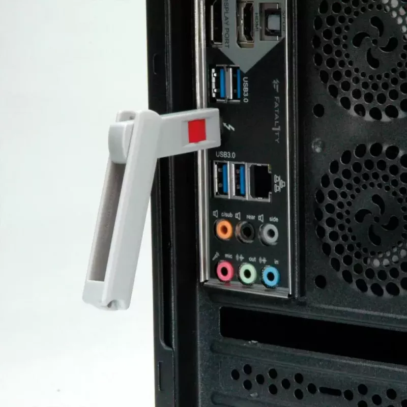 Poortblokkering-sleutel ROLINE 11.02.8333 USB Type-C grijs 1 stk.
