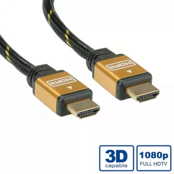 HDMI-kabel ROLINE GOLD High Speed met Ethernet, M/M, 7,5 m