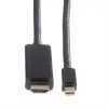 Mini DisplayPort-kabel ROLINE Mini DP-UHDTV M/M 1 m