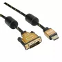 Videokabeladapter ROLINE 11.04.5895 10 m HDMI DVI zwart goud