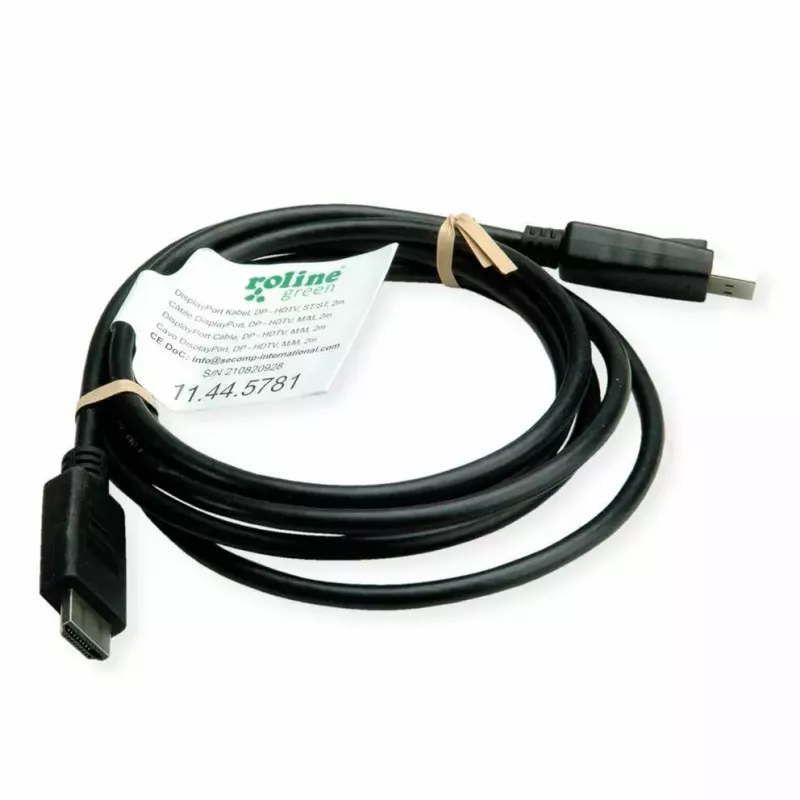 DisplayPort ROLINE 11.44.5782-10 HDTV zwart