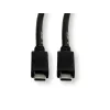 USB-kabel ROLINE groen 11.44.9056 USB 3.2 Gen 2 1 m USB C zwart