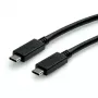 USB-kabel ROLINE groen 11.44.9056 USB 3.2 Gen 2 1 m USB C zwart