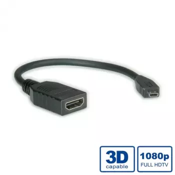 HDMI High Speed-kabel + Ethernet VALUE 0,15 m