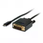 Videokabeladapter VALUE 11.99.5831 1m USB C DVI zwart