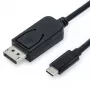 Videokabel-adapter VALUE 11.99.5846 2m DisplayPort USB Type-C zwart