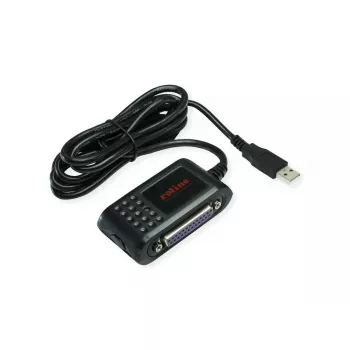 ROLINE 12.02.1017 kabeladapter USB A RS-232 + DB25 zwart 1,8 m