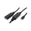 ROLINE USB-kabel 12.04.1066 USB 3.2 Gen 1 10m USB-C USB-A zwart
