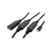 ROLINE USB-kabel 12.04.1068 USB 3.2 Gen 1 20 m USB-C USB-A zwart