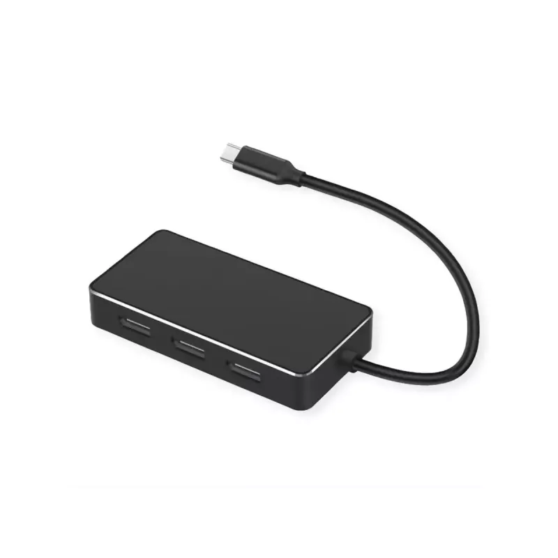 Videokabel-adapter VALUE 12.99.1032 0,19 m USB Type-C 3 x DisplayPort zwart