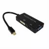 Videokabeladapter VALUE 12.99.3154 Mini DisplayPort HDMI VGA 0,1m zwart