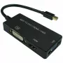Videokabeladapter VALUE 12.99.3154 Mini DisplayPort HDMI VGA 0,1m zwart
