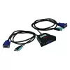 KVM-switch ROLINE Star 1 gebruiker 2 pc's audio USB