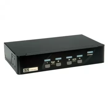 KVM-switch ROLINE 1 gebruiker 4 pc's DisplayPort met USB-hub