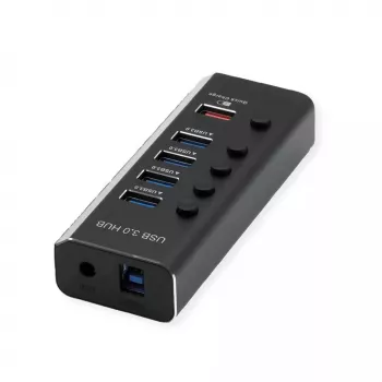 ROLINE USB-hub 3.2 Gen 1 14.02.5058 zwart 5120 Mbit/s