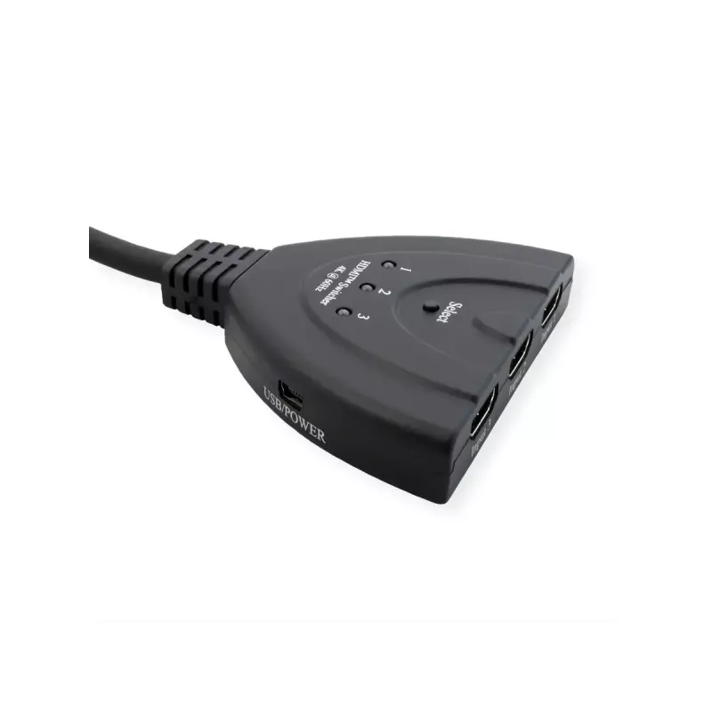 VALUE HDMI-switch 14.99.3567, HDMI, 4K (3840x2160) 60 Hz, 3 ingangen, zwart