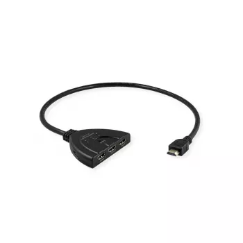 VALUE HDMI-switch 14.99.3567, HDMI, 4K (3840x2160) 60 Hz, 3 ingangen, zwart