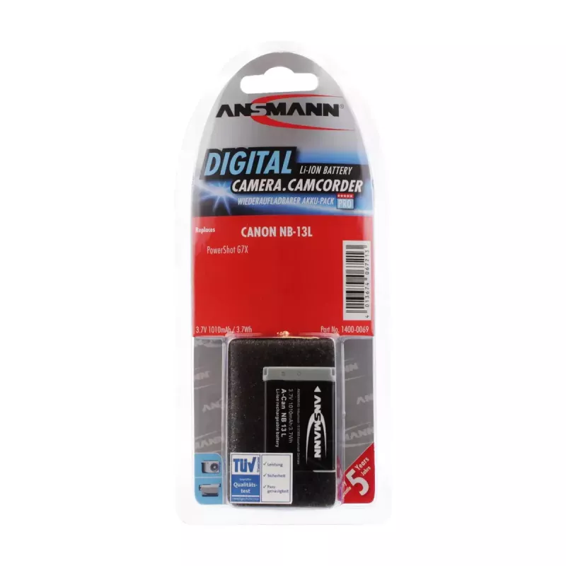 Camera-accu Ansmann 1400-0069 lithium-ion 1010 mAh