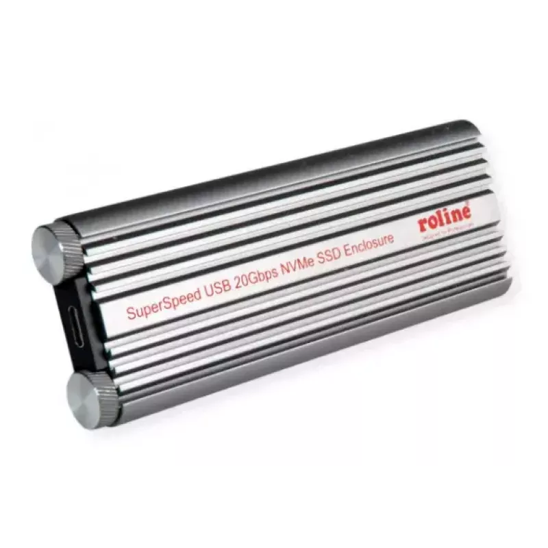 SSD-behuizing ROLINE 16.01.4147 M.2 aluminium zwart 20 Gbit/s