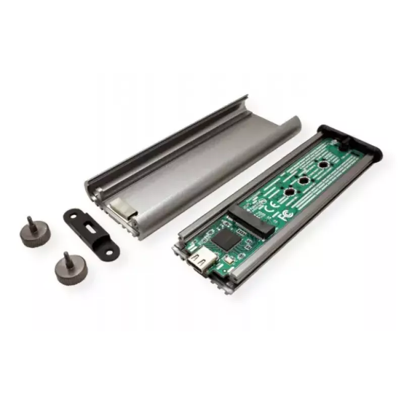 SSD-behuizing ROLINE 16.01.4147 M.2 aluminium zwart 20 Gbit/s